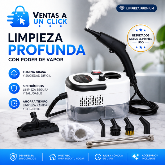 Máquina limpiadora a Vapor Portatil 2500w