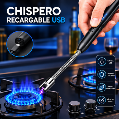 CHISPERO RECARGABLE CON USB