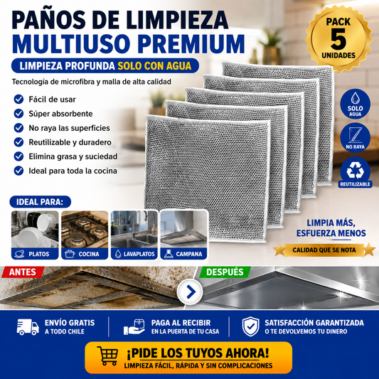 5 Paños Mágicos Cocina V&H
