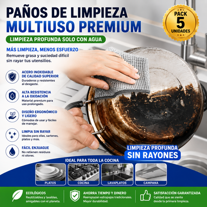 5 Paños Mágicos Cocina V&H
