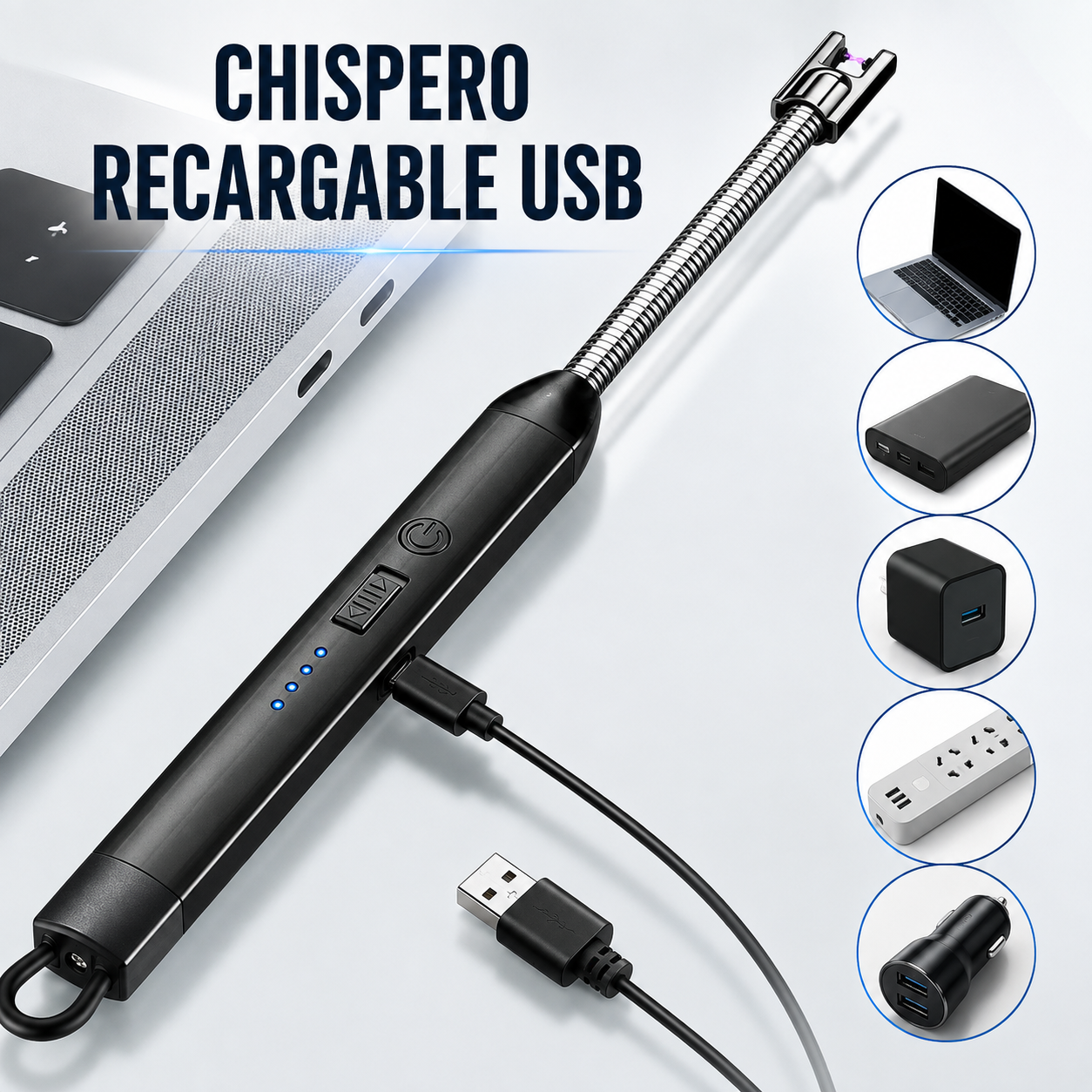 Encendedor Chispero Recargable USB V&H