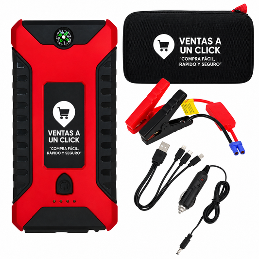 Cargador, Partidor Bateria de  Auto + Power Bank  68.800mAh