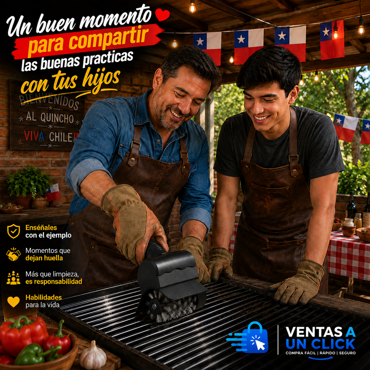 Cepillo Inalámbrico Limpia Parrilla™