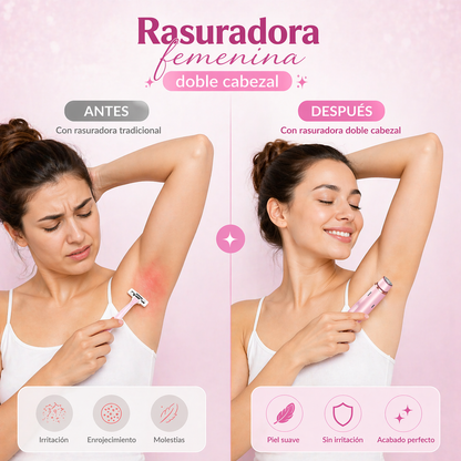Rasuradora Femenina - Doble Cabezal…