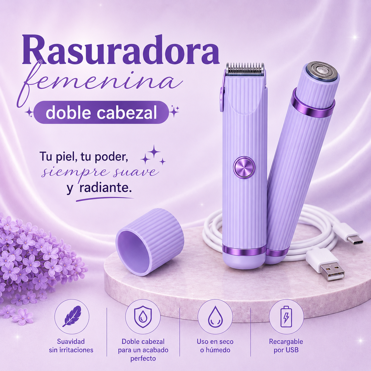 Rasuradora Doble Cabezal